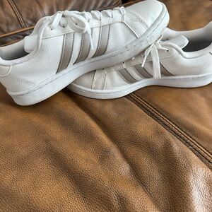 adidas White Leather Sneakers